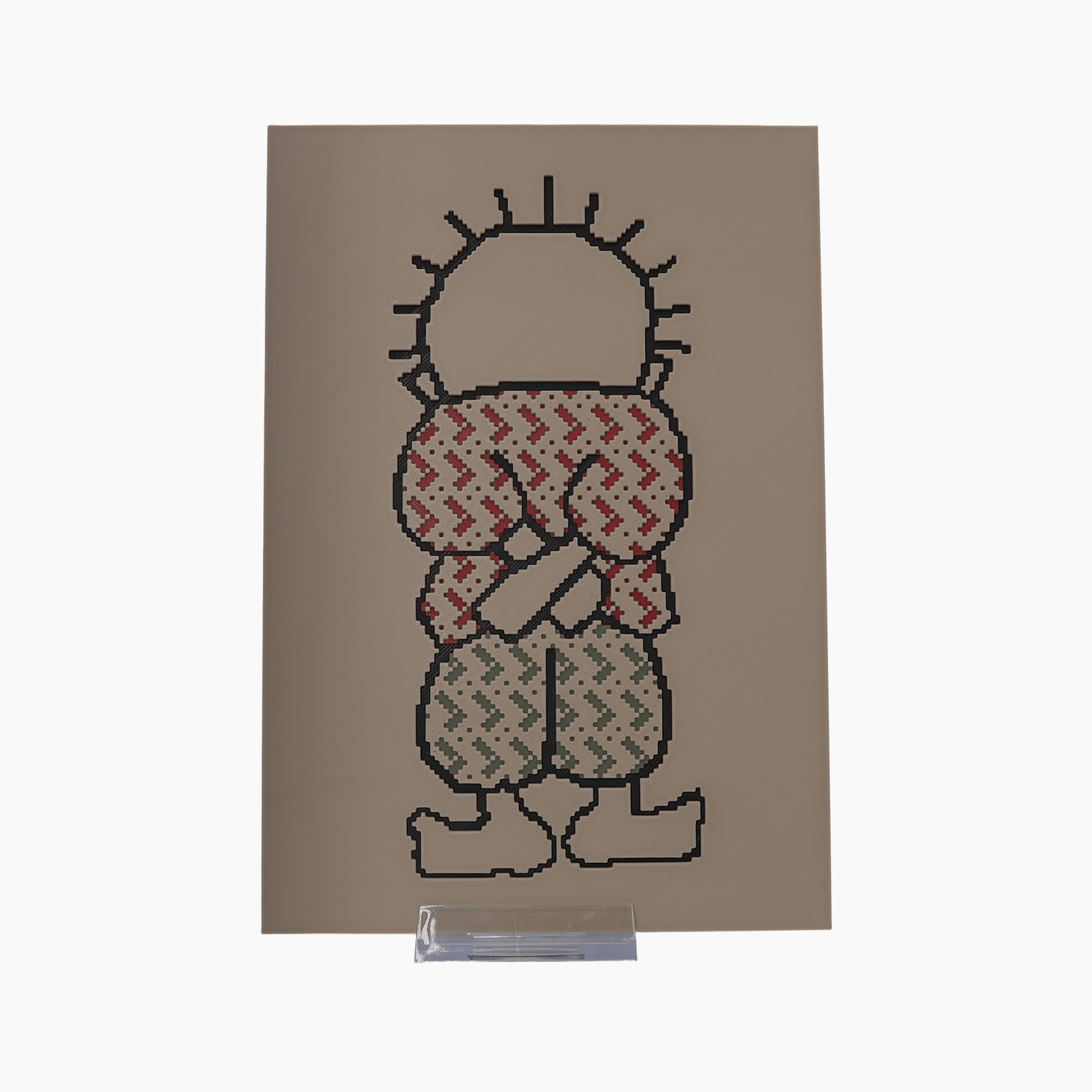 Handala Pixelated - 3D Druck Visual Artwork