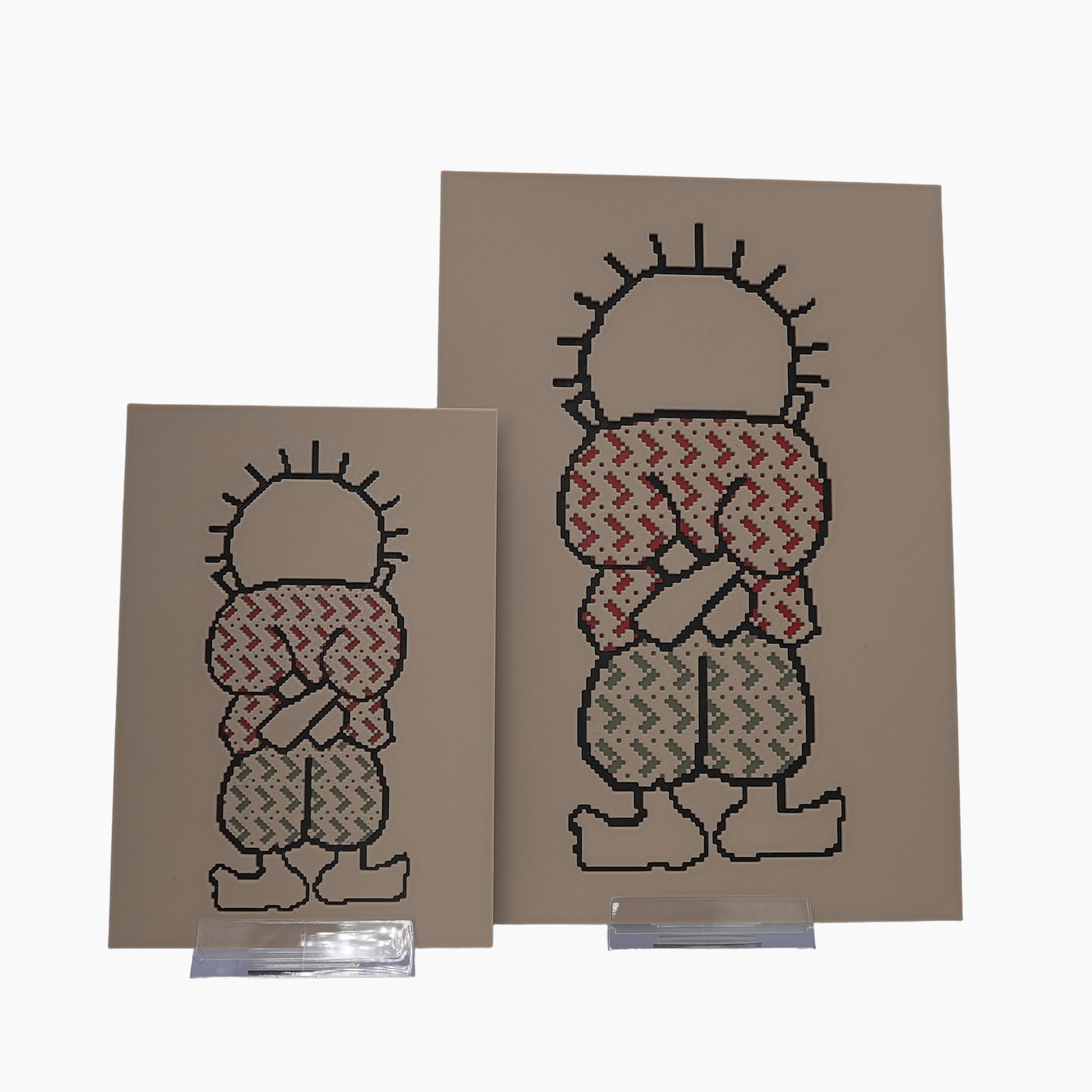Handala Pixelated - 3D Druck Visual Artwork