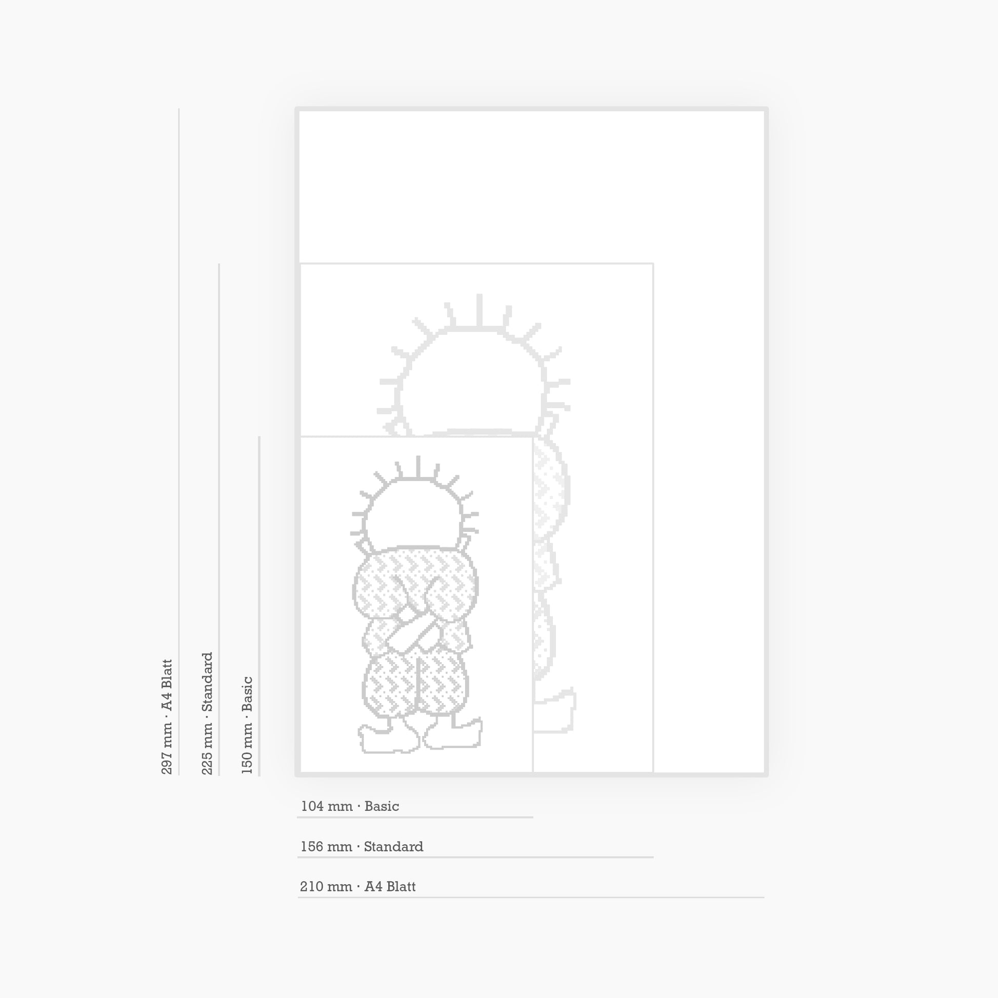 Handala Pixelated - 3D Druck Visual Artwork