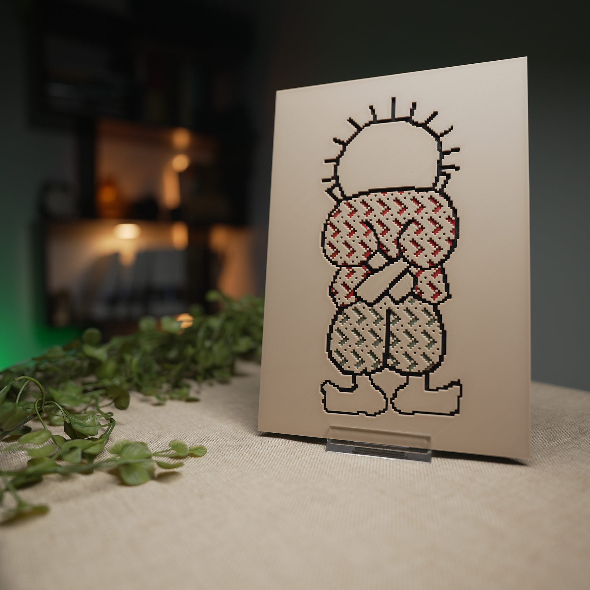 Handala Pixelated - 3D Druck Visual Artwork