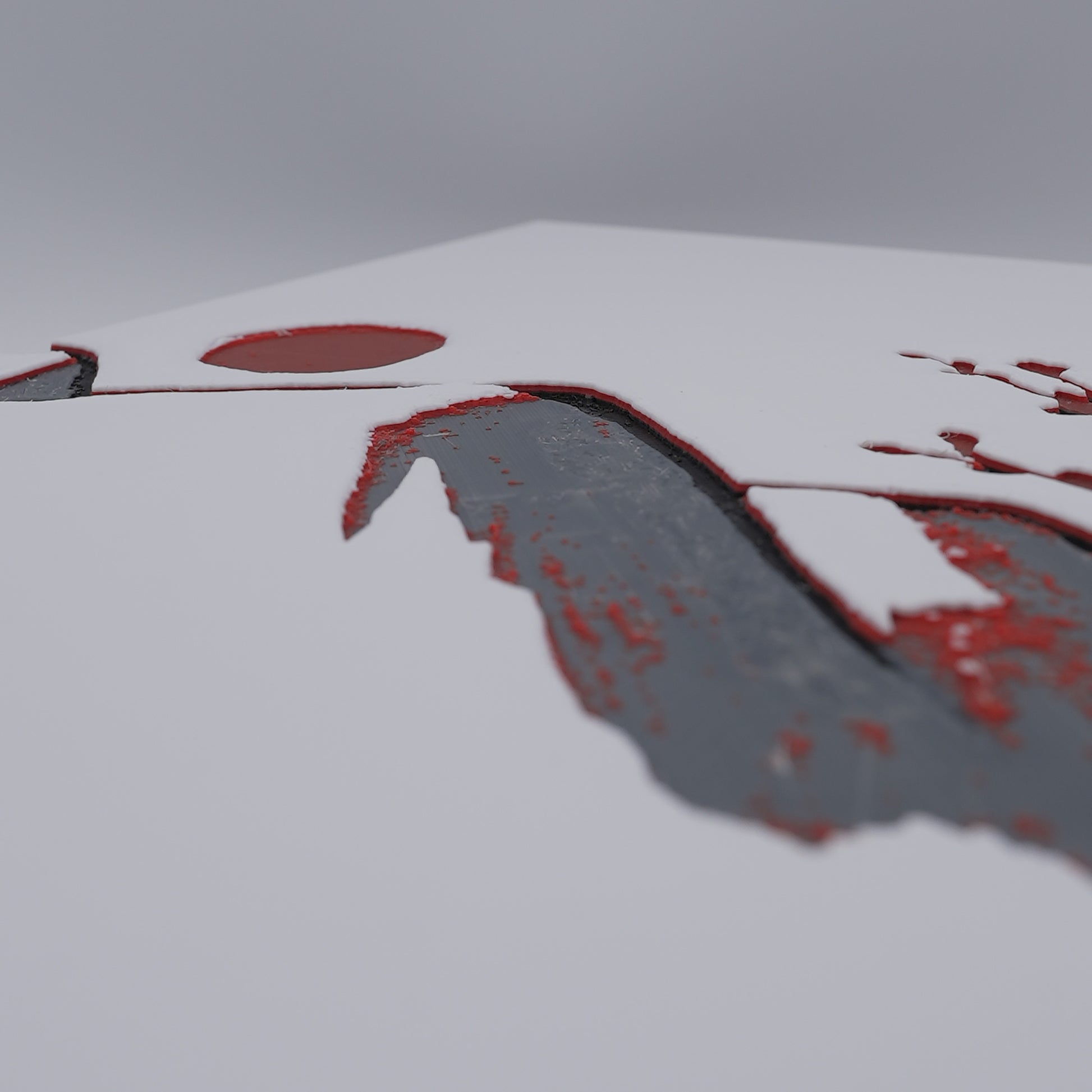 Japanischer Berg - 3D Druck Visual Artwork