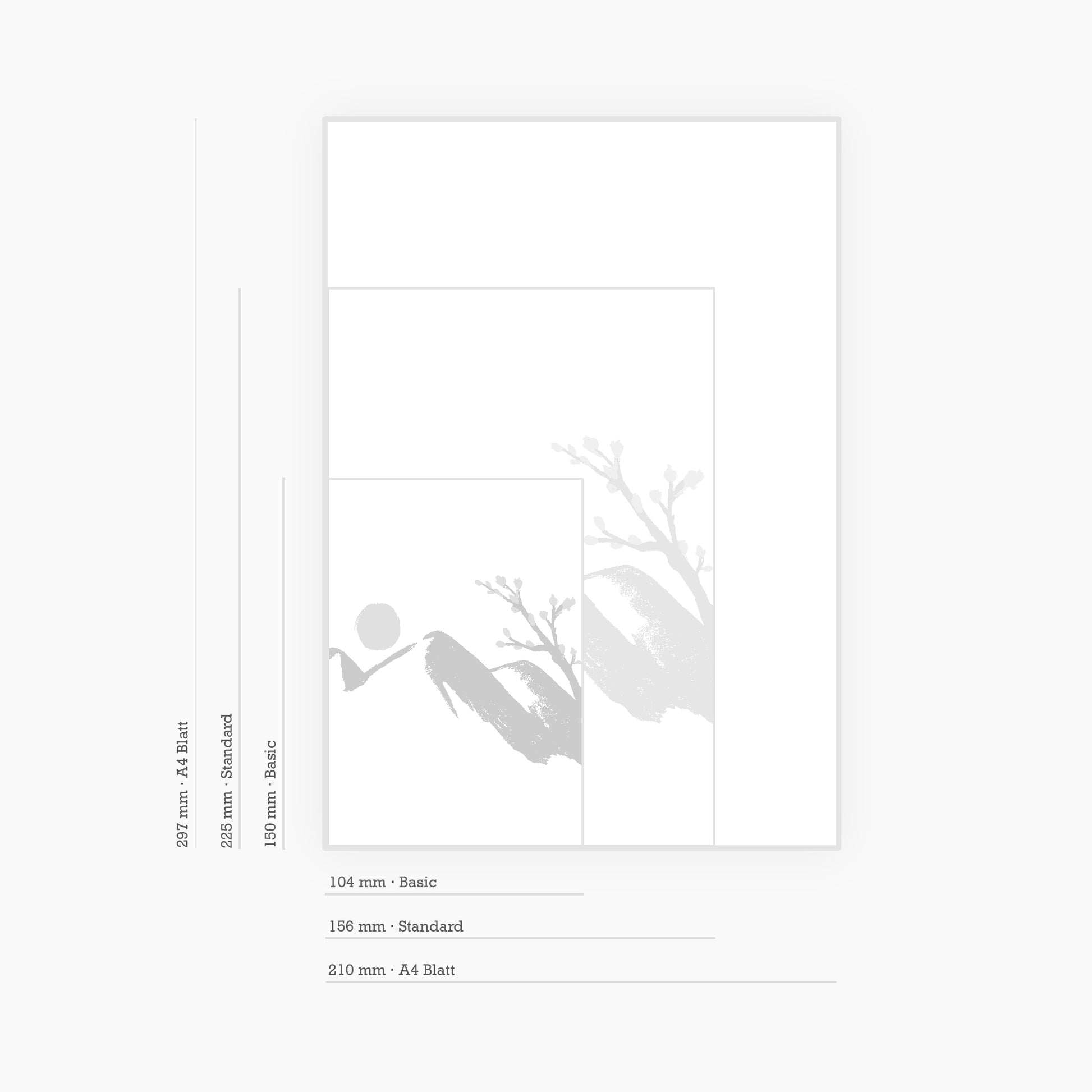 Japanischer Berg - 3D Druck Visual Artwork