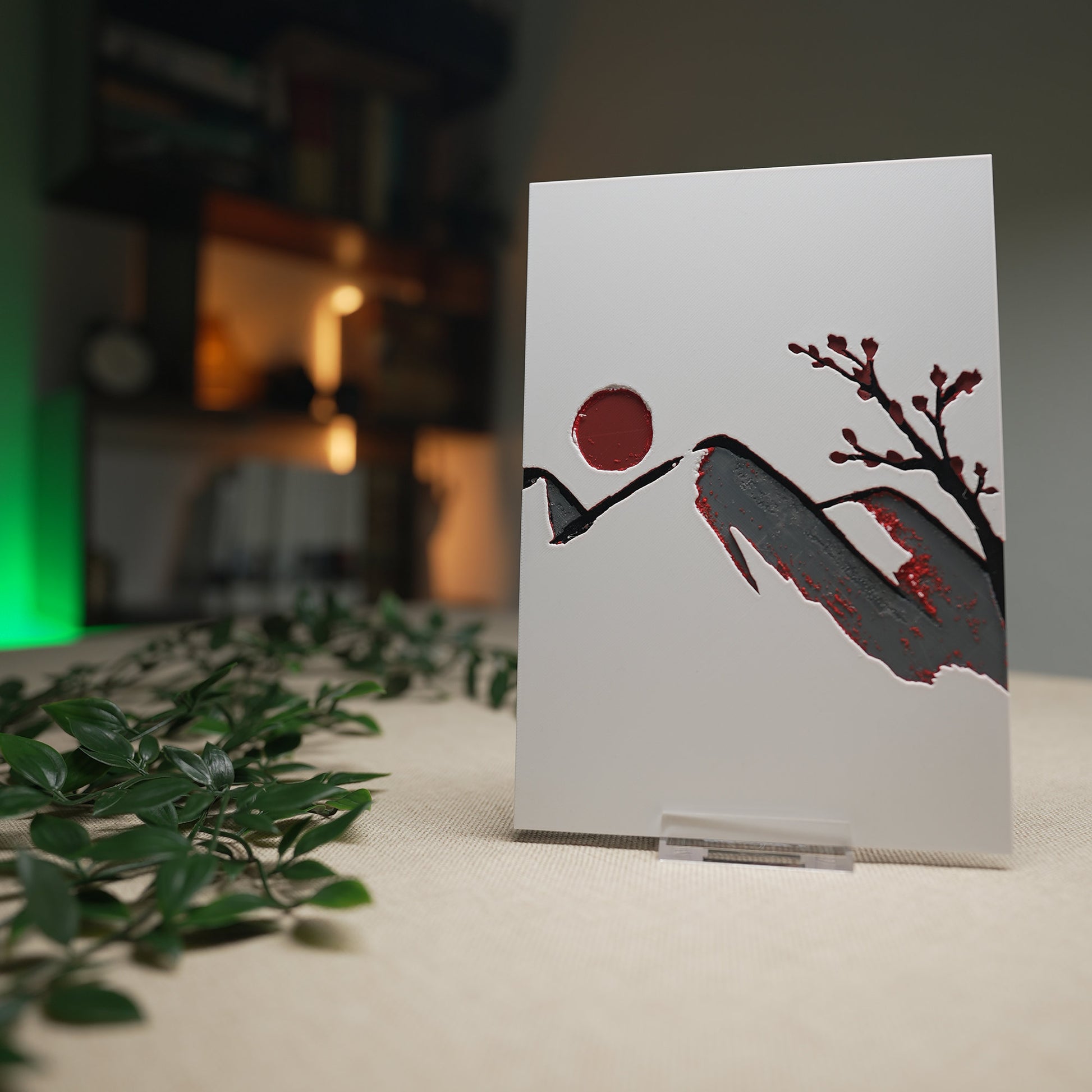 Japanischer Berg - 3D Druck Visual Artwork