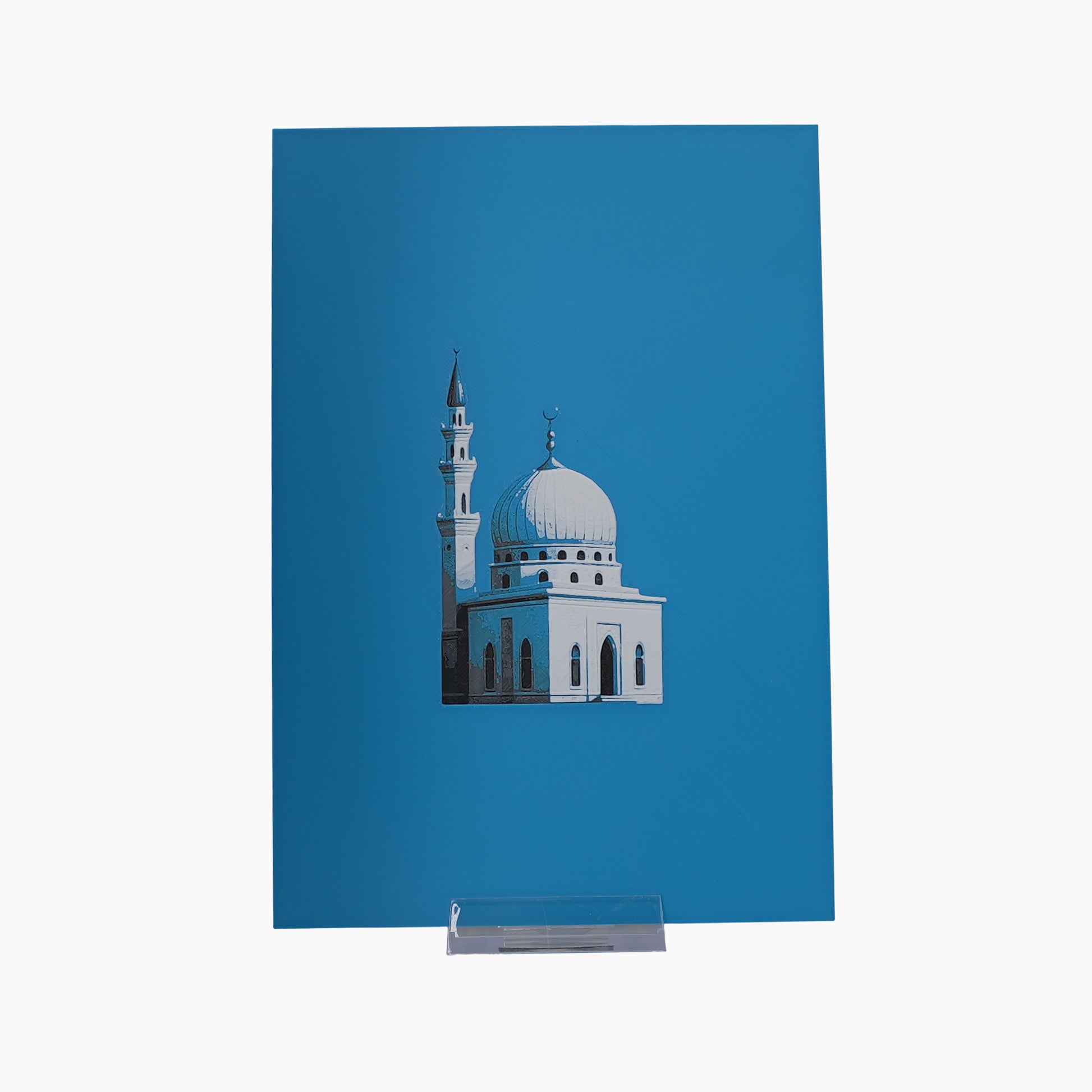 Minimalistische Moschee - 3D Druck Visual Artwork