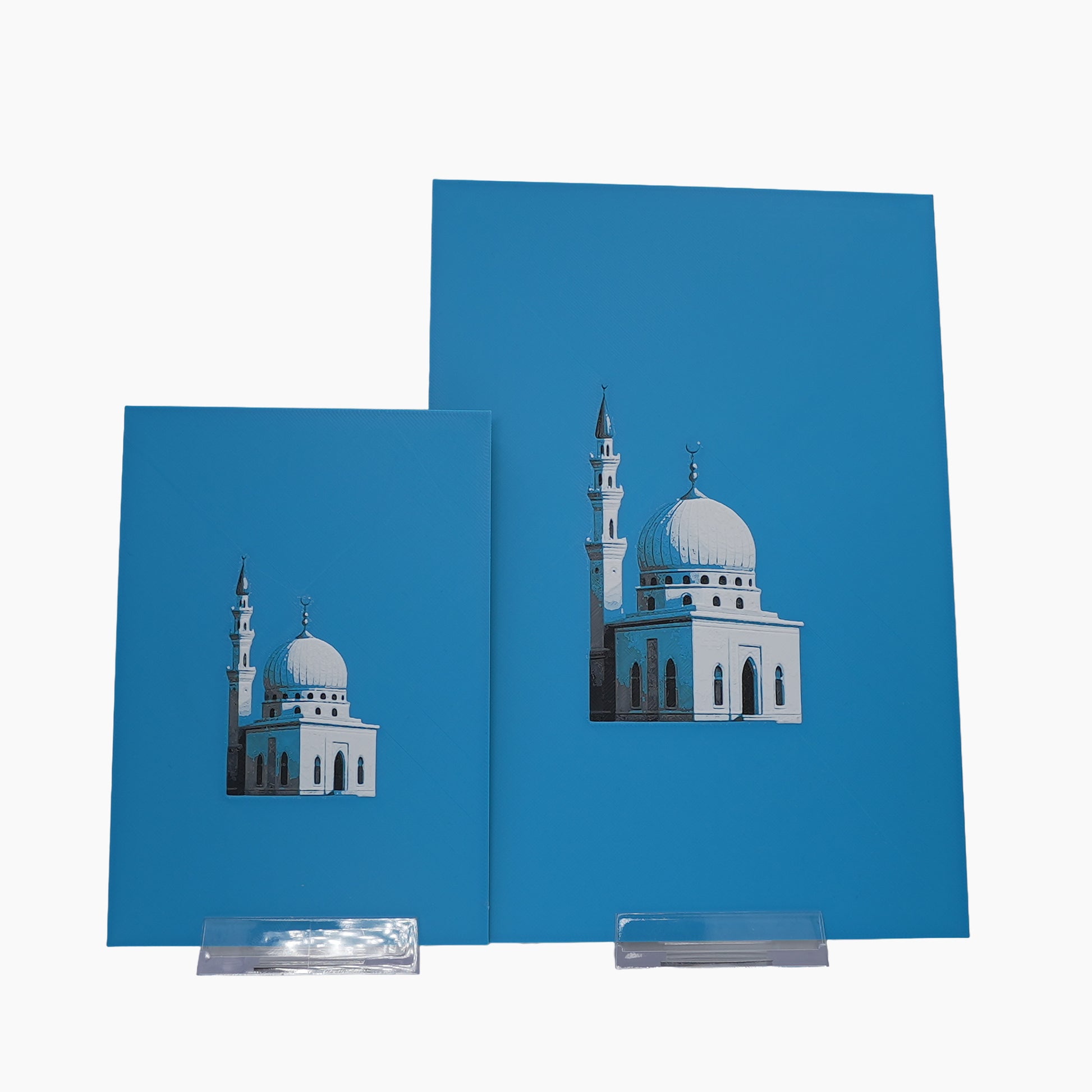 Minimalistische Moschee - 3D Druck Visual Artwork
