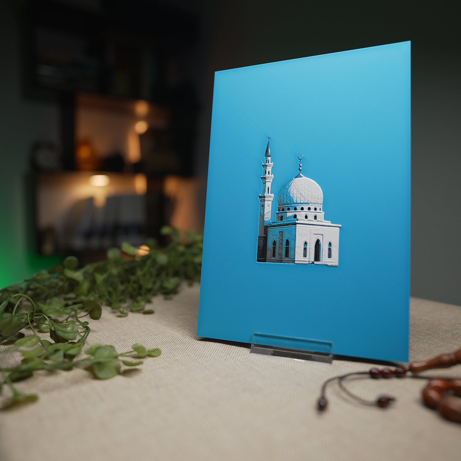 Minimalistische Moschee - 3D Druck Visual Artwork