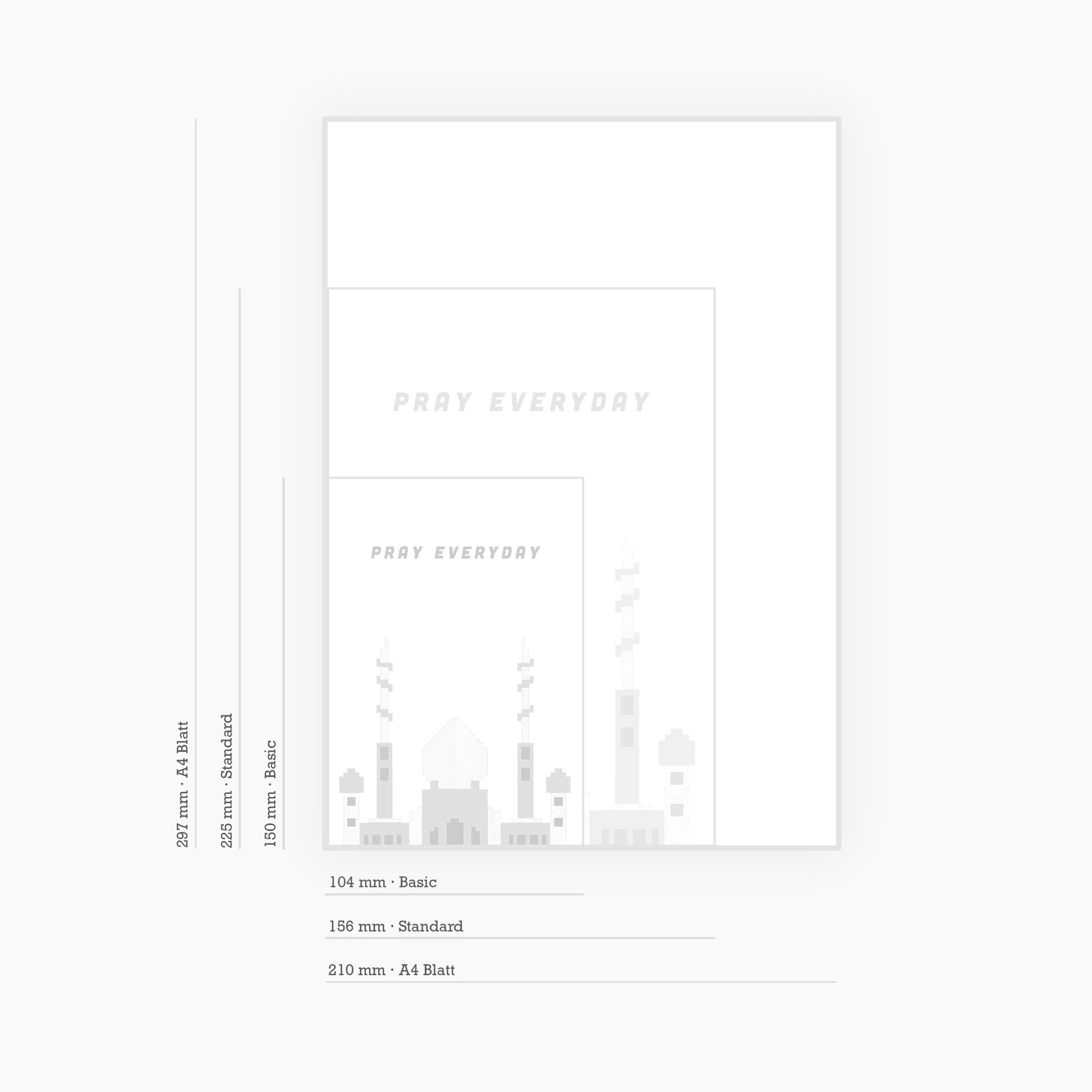 Pray Everyday - 3D Druck Visual Artwork